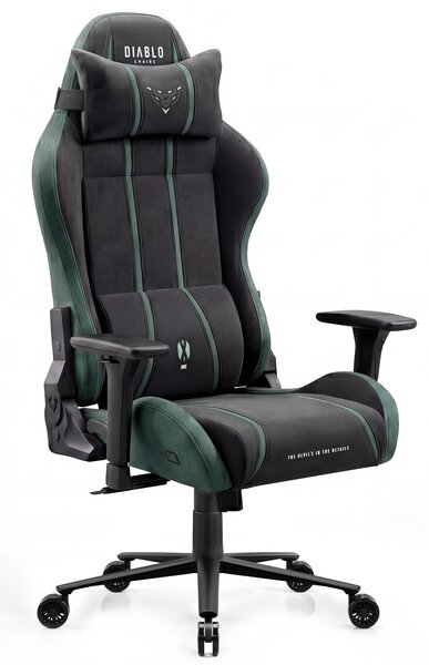 Fotel gamingowy materiałowy Diablo X-One 2.0 King Size, Forest Green