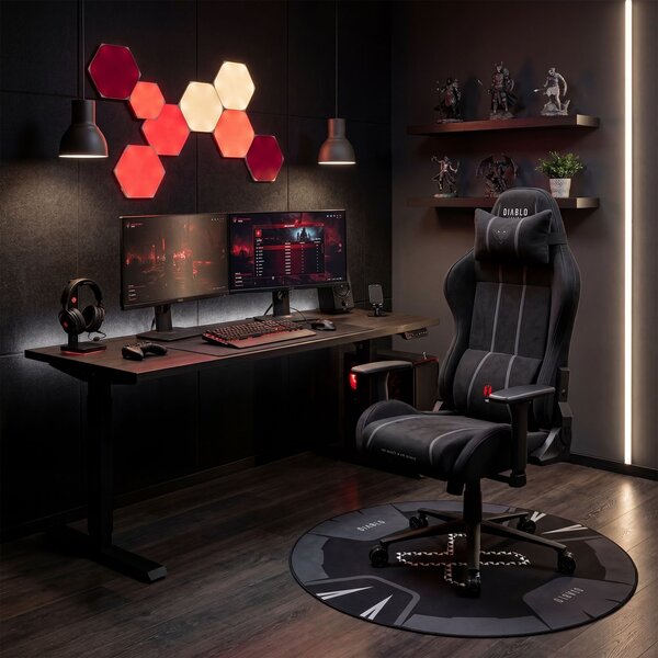 Fotel gamingowy materiałowy Diablo X-One 2.0 King Size, Burned Black