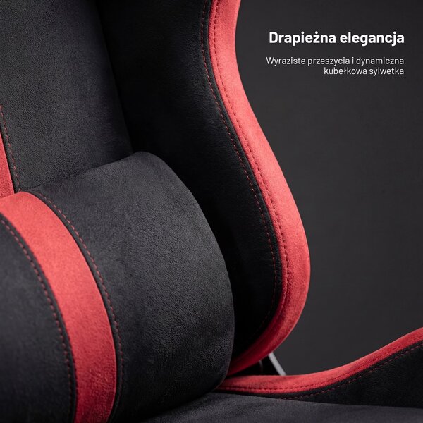 Fotel gamingowy materiałowy Diablo X-One 2.0 King Size, Bloody Mary