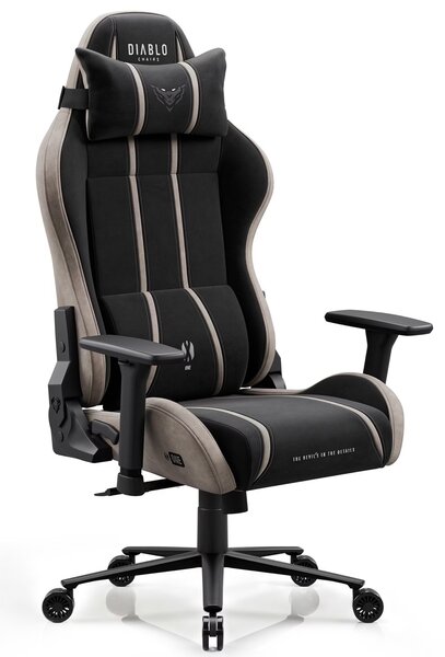Fotel gamingowy materiałowy Diablo X-One 2.0 King Size, Camel Black