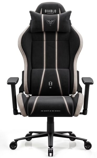 Fotel gamingowy materiałowy Diablo X-One 2.0 King Size, Camel Black
