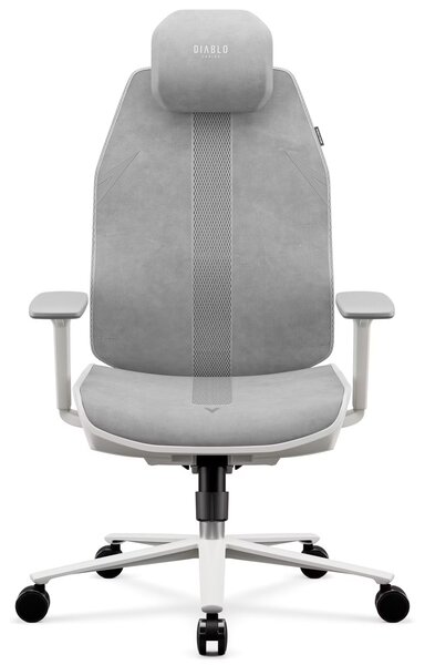 Fotel biurowy ergonomiczny Diablo V-Flash Light Grey