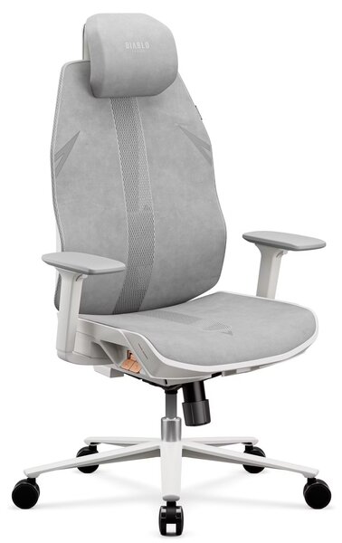Fotel biurowy ergonomiczny Diablo V-Flash Light Grey