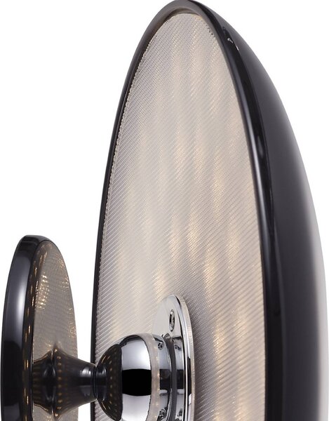 Beacon Lighting Lampa stołowa LED z akumulatorem Kinoko, czarna, 27 cm, CCT możliwość ściemniania, czarny, salon / jadalnia, tworzywo sztuczne, nowoczesny