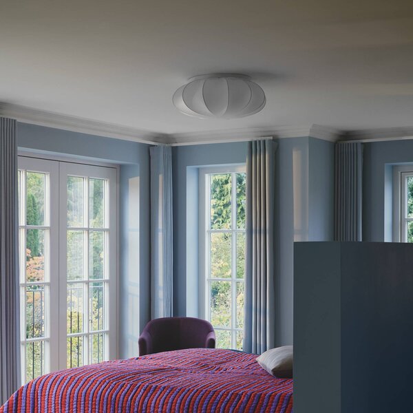 Nordlux Lampa sufitowa Aeron, możliwość ściemniania, biały / opal, salon / jadalnia, metal
