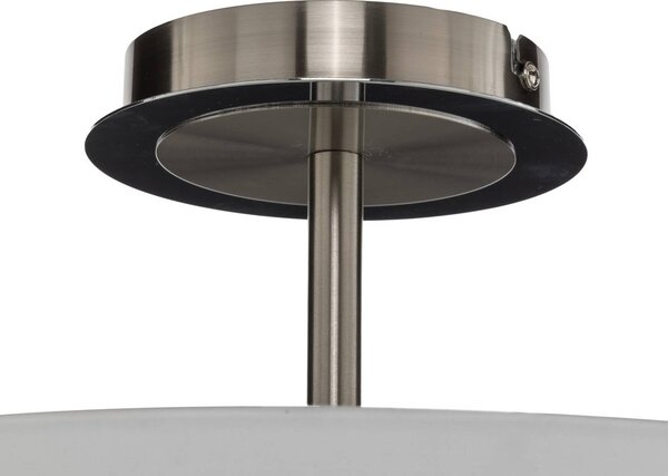 Lampa sufitowa Josia Lindby, możliwość ściemniania, biały / opal, przedpokój, tkanina / materiał / jedwab, nowoczesny
