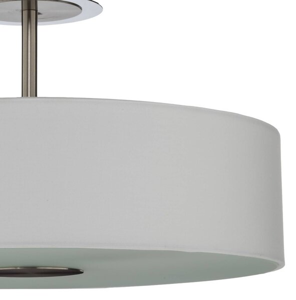 Lampa sufitowa Josia Lindby, możliwość ściemniania, biały / opal, przedpokój, tkanina / materiał / jedwab, nowoczesny
