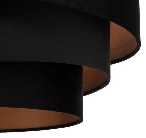 Lampa sufitowa Jusari Lindby, możliwość ściemniania, czarny, salon / jadalnia, tkanina / materiał / jedwab, nowoczesny