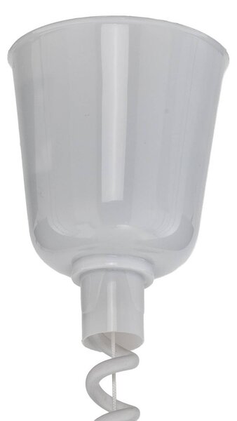Lampa wisząca Nadija Lindby, możliwość ściemniania, biały / opal, kuchnia, metal, skandynawski