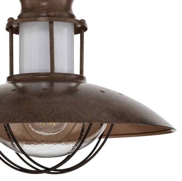 Lampa wisząca Louisanne Lindby, możliwość ściemniania, brązowy / rdzawy, przedpokój, metal, morski