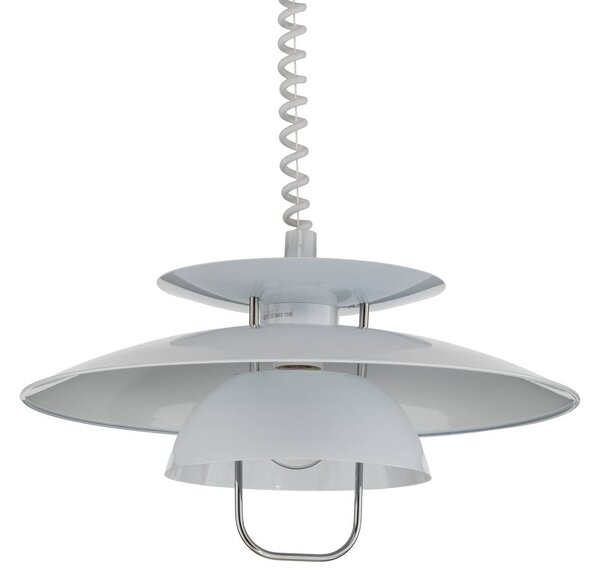 Lampa wisząca Nadija Lindby, możliwość ściemniania, biały / opal, kuchnia, metal, skandynawski