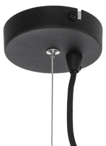 Lampa wisząca Jusra Lindby, możliwość ściemniania, czarny, kuchnia, metal, nowoczesny