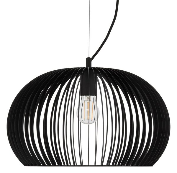 Lampa wisząca Jusra Lindby, możliwość ściemniania, czarny, kuchnia, metal, nowoczesny