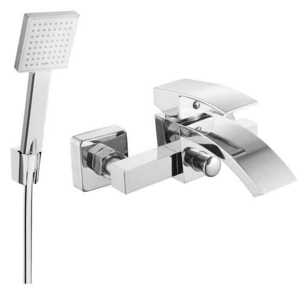 Mexen Libra R45 bateria wannowa z zestawem prysznicowym, chrom - 74513R45-00
