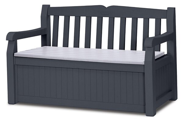 Keter skrzynia na poduszki Garden Bench ławka ogrodowa / uniwersalna skrzynia z funkcją siedziska, antracytowa