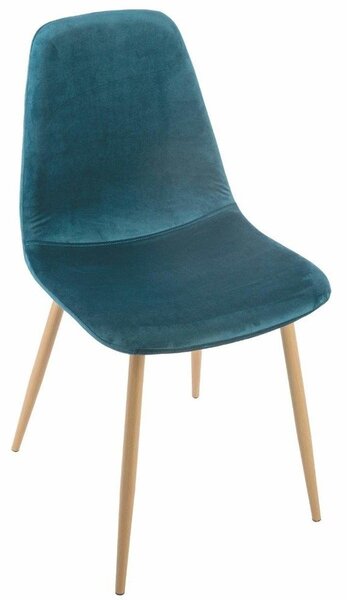 Tapicerowane krzesło do jadalni w stylu retro VELVET DUCK ROKA DINING CHAIR