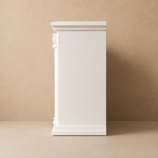 Kominek dekoracyjny LED w stylu klasycznym, 10 x 33 x 21 cm