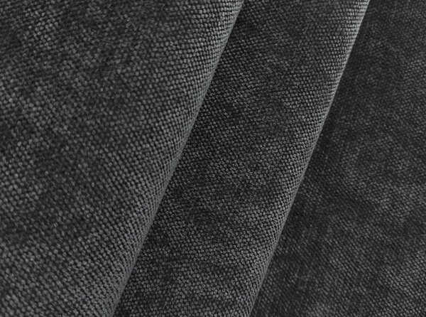 Ciemnoszara rozkładana sofa z tkaniny szenilowej 230 cm Leila – Makamii