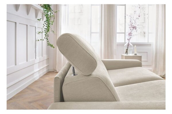 Kremowa rozkładana sofa 195 cm Monaco – Bobochic Paris