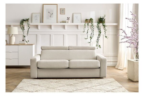 Kremowa rozkładana sofa 195 cm Monaco – Bobochic Paris