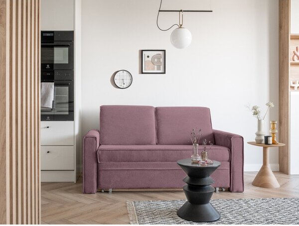 Różowa rozkładana sofa 168 cm Lucky Lucy – Miuform