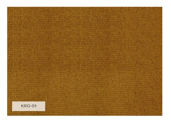 Musztardowożółta aksamitna rozkładana sofa w kształcie litery "U" Miuform Lofty Lilly, prawostronna
