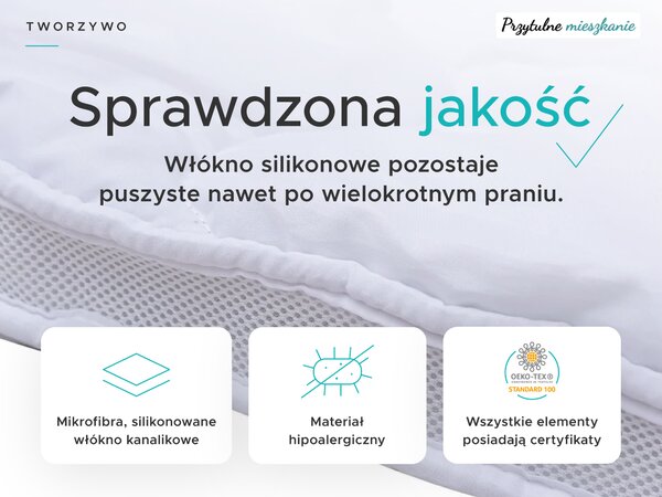 DWUWARSTWOWY Ochraniacz na materac - TOPPER 90 x 200 cm
