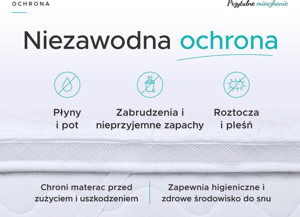 DWUWARSTWOWY Ochraniacz na materac - TOPPER 90 x 200 cm