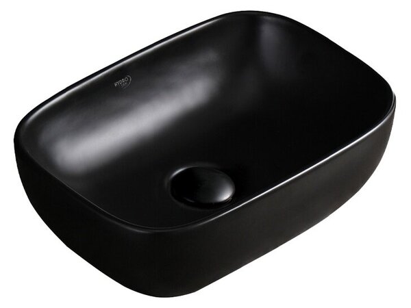 Umywalka nablatowa HYDROSAN MILO-MTB-370 Prostokątny Czarny mat