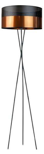 Lampa stojąca podłogowa trójnóg z abażurem walec MORIS