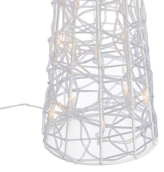 Choinka przezroczysta 60 cm z LED IP44 - Coni