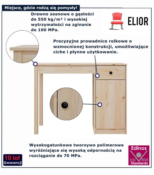 Klasyczne biurko do nauk Z5-N95