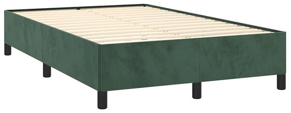 Niskie zielone łóżko z aksamitną tapicerką 120x190 C4-B17