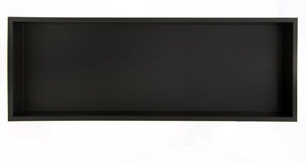 Półka łazienkowa wnękowa HYDROSAN IGA-BL-90X30X7 Czarny mat 90x30x7 cm