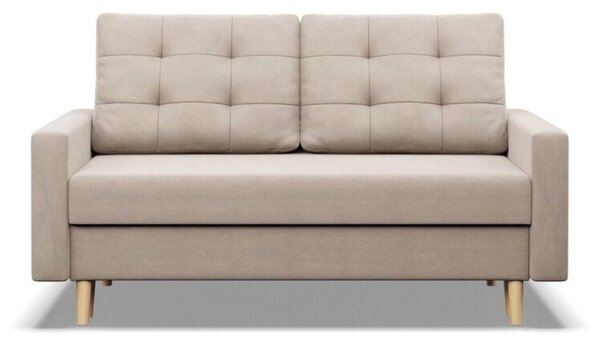 Sofa rozkÅadana, MILO, velvet, 152x92x92 cm, beÅ¼owy | TYLETEGOTU