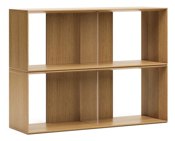 Modułowy system półek w dekorze dębu 101x76 cm Litto – Kave Home