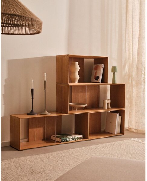 Modułowy system półek w dekorze dębu 101x76 cm Litto – Kave Home