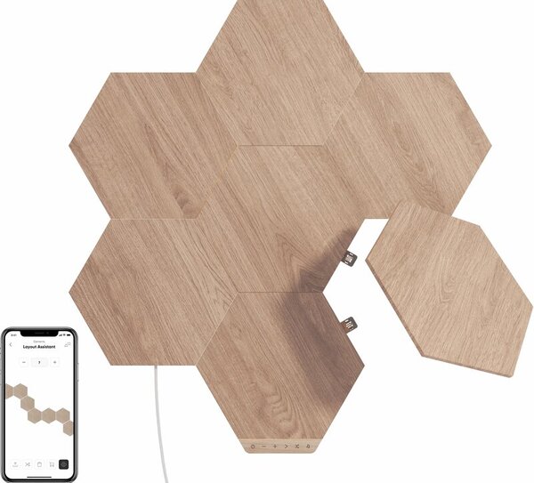 Panele świetlne NANOLEAF Elements Hexagons Starter Kit (7 sztuk)