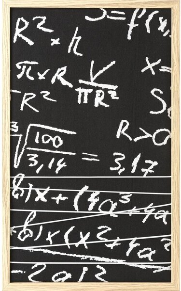 Obraz EUROFIRANY Math (1) 33 x 55 cm Czarny