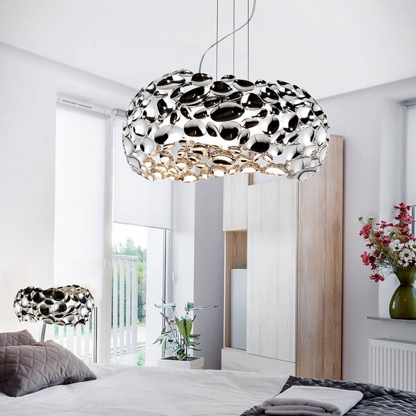 Schuller Valencia Lampa wisząca Narisa, chromowy / srebrny, salon / jadalnia, metal, design