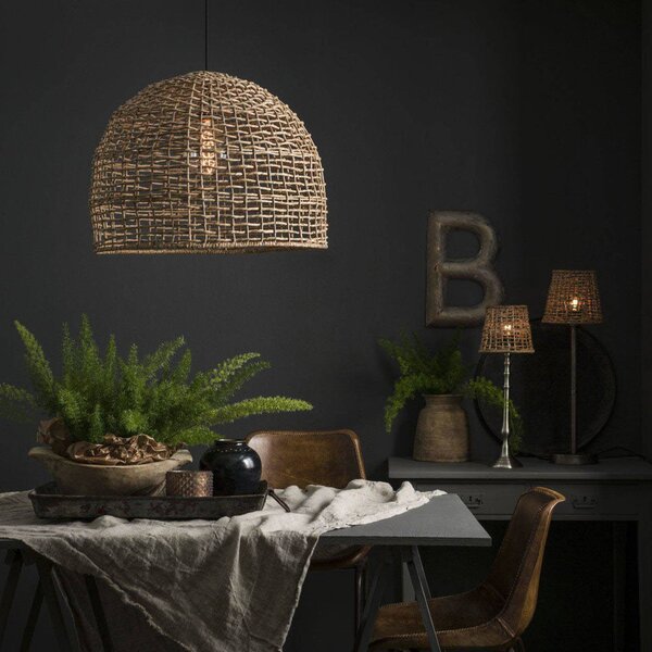 PR Home Lampa wisząca Cebu, możliwość ściemniania, jasne drewno, salon / jadalnia, drewno, dworkowy / rustykalny
