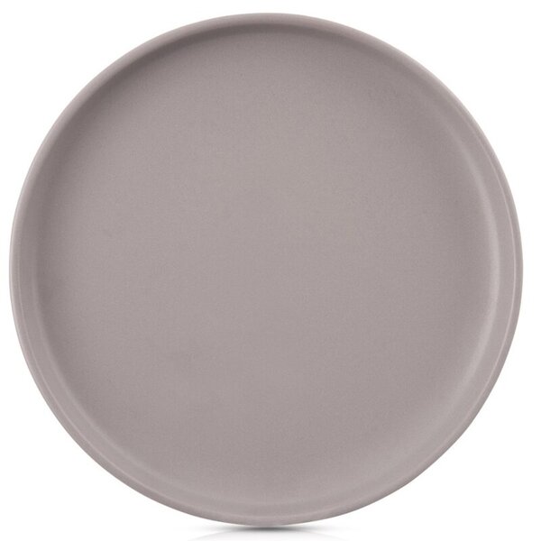 Talerz obiadowy płytki ceramiczny szary SKANDI 26,5 cm