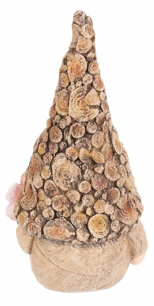 Ozdoba ogrodowa Skrzatek kwiat, 11 x 9 x 21 cm,żywica poliestrowa