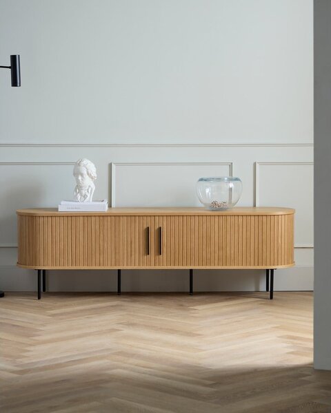 Szafka pod TV w dekorze dębu 56x180 cm Nola – Unique Furniture