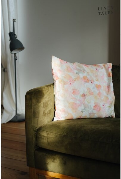 Lniana poszewka na poduszkę 40x40 cm Floral – Linen Tales