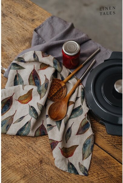 Lniana ścierka 65x65 cm Golden Fall – Linen Tales