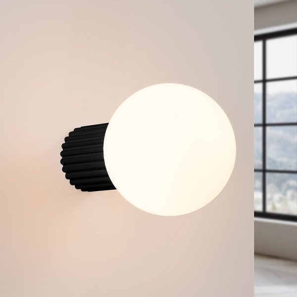 Kinkiet ORBI SOLLUX LIGHTING, możliwość ściemniania, czarny, łazienka, aluminium