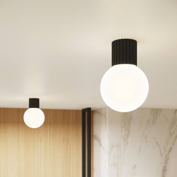 Kinkiet ORBI SOLLUX LIGHTING, możliwość ściemniania, czarny, łazienka, aluminium