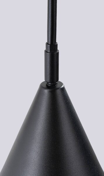 Kinkiet LYS SOLLUX LIGHTING, czarny, salon / jadalnia, metal, skandynawski