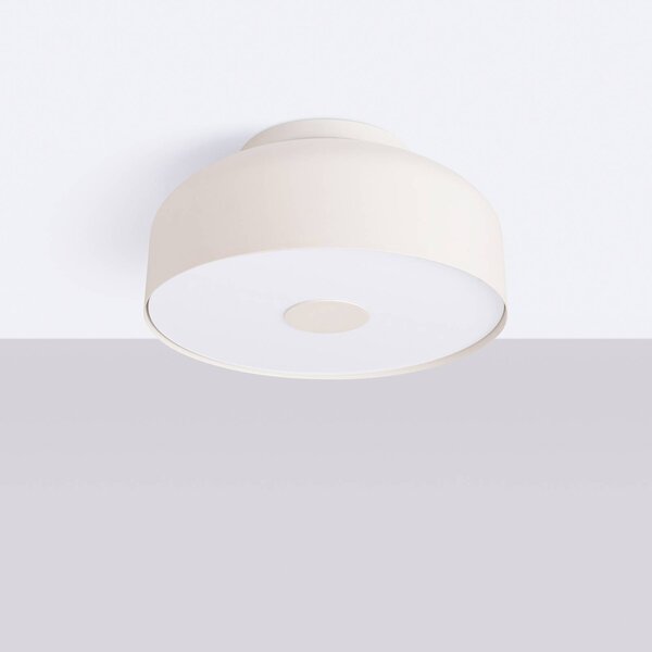 Lampa sufitowa CLARO SOLLUX LIGHTING, możliwość ściemniania, kremowy / amber, salon / jadalnia, metal
